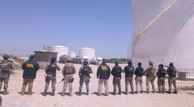 REFINERÍA CLANDESTINA EN REYNOSA HUACHICOL DIESEL NEGRO FGR DECOMISO 3.8 MILLONES DE LITROS DE HIDROCARBUROS