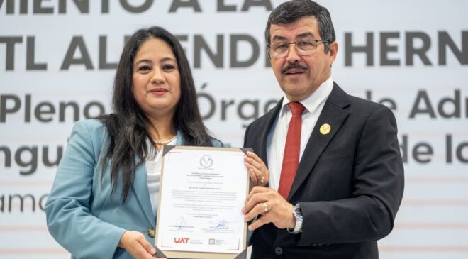 Reconoce UAT trayectoria judicial de su distinguida egresada Xóchitl Almendra Hernández Torres