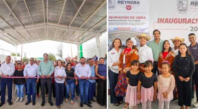 Entregó Carlos Peña Ortiz nueva techumbre a estudiantes y maestros del IRCA Jarachina
