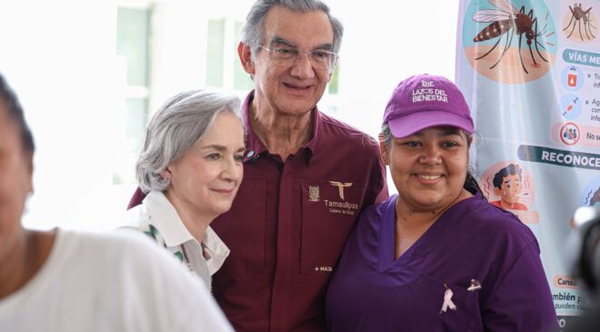 Américo y María de Villarreal acercan servicios de salud a las familias a través de Lazos del Bienestar